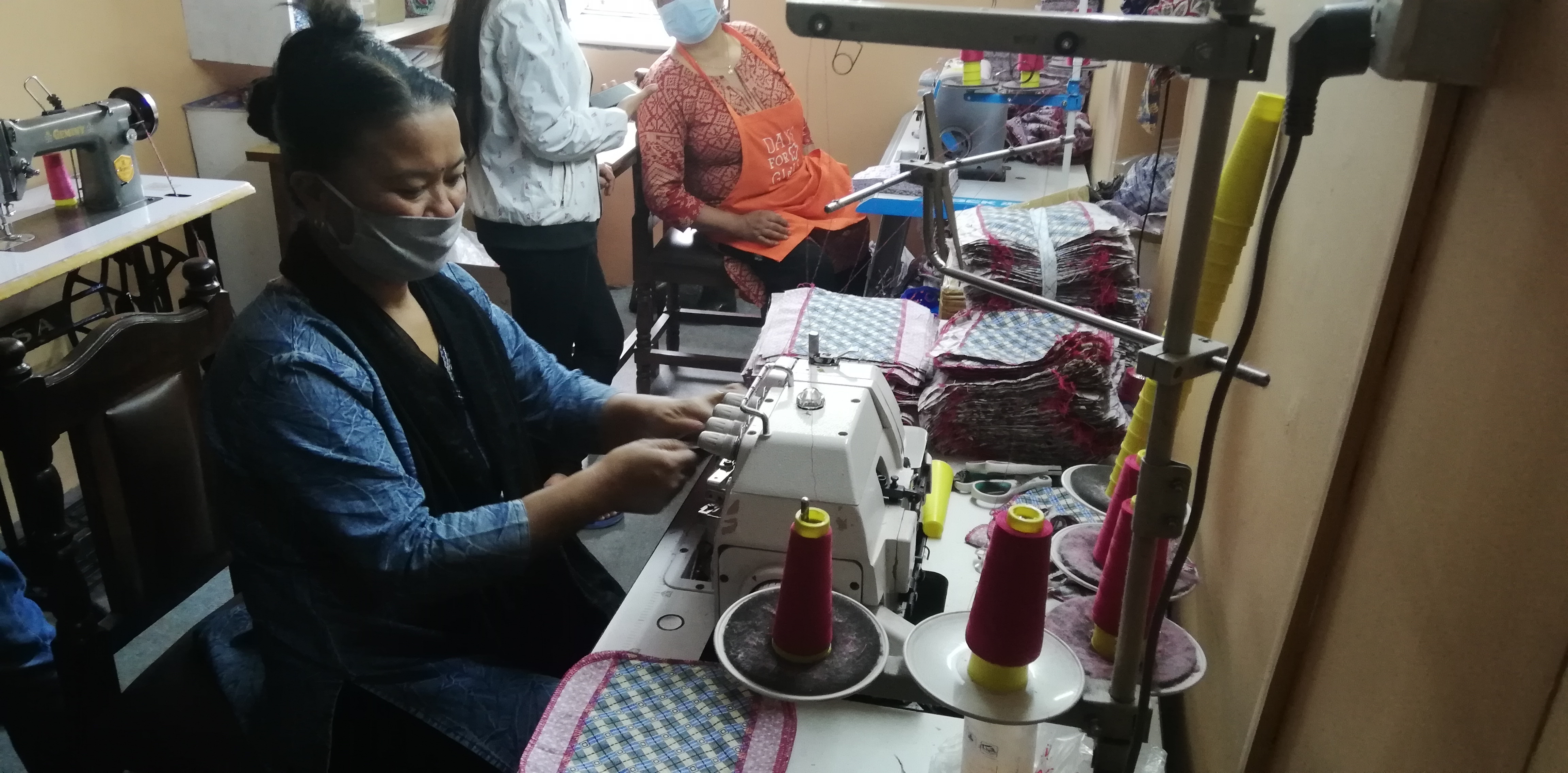 Sewing workshop in Kathmandu, Days for Girls